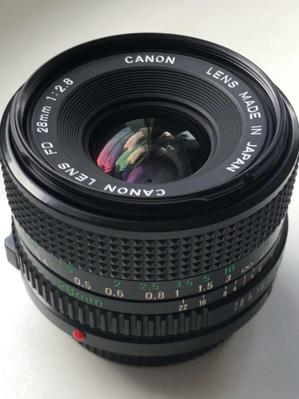 📷 Canon FD 28mm 1:2.8 photo lens